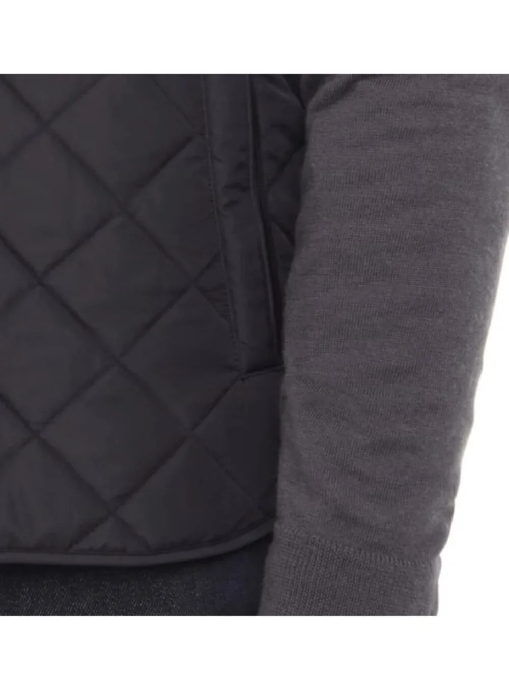 NWT Banana Republic Men's Quilted Full Zip Vest, Black